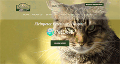 Desktop Screenshot of kleinpeter-vet.com